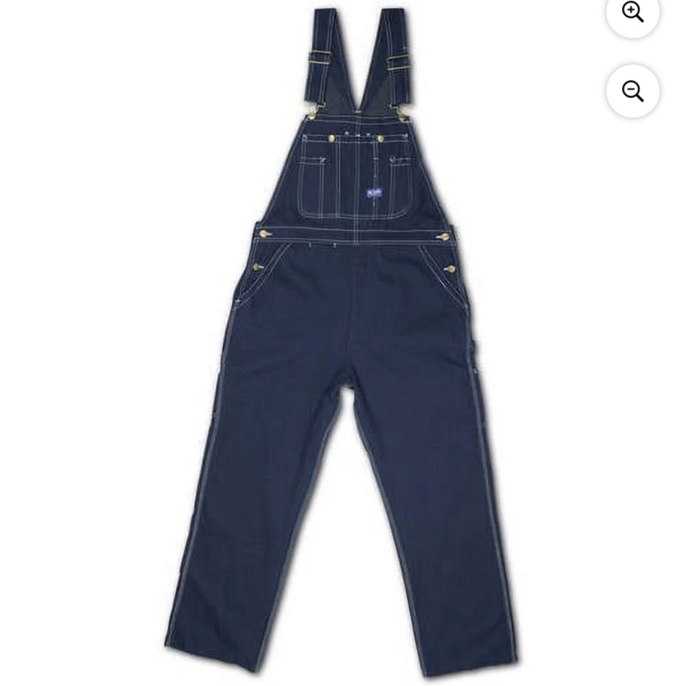 Dark Blue Denim Overalls
